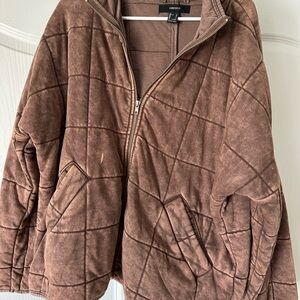 Forever 21 Brown Free People Dupe Jacket